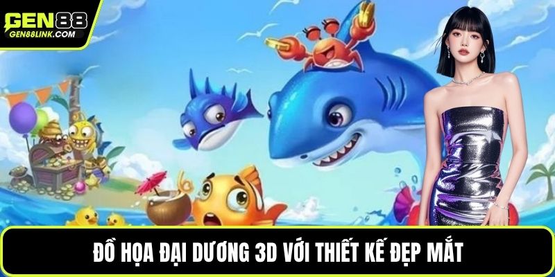 Đại Chiến Thủy Cung Với Các Mẹo Chinh Phục Biển Sâu 3 Đồ họa đại dương 3D với thiết kế đẹp mắt